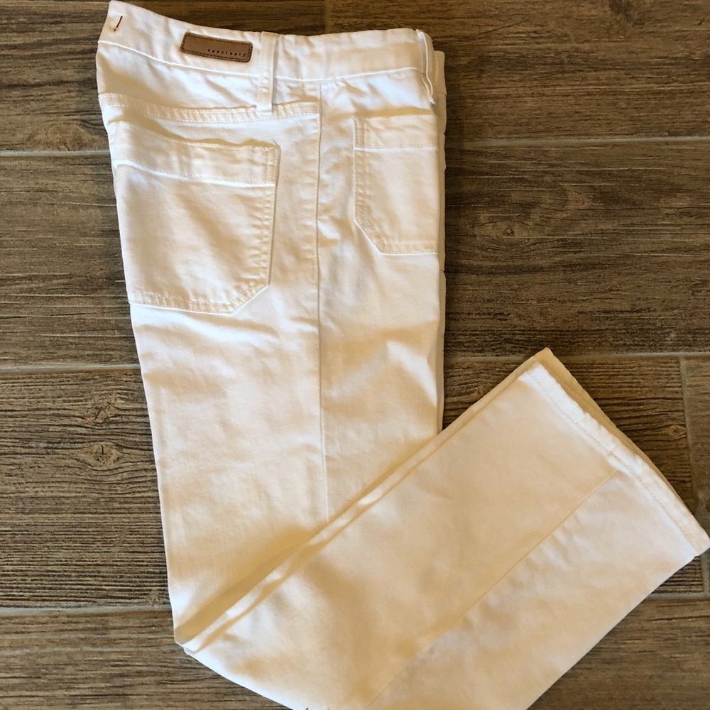 Sanctuary White Cropped Pants, Size 25